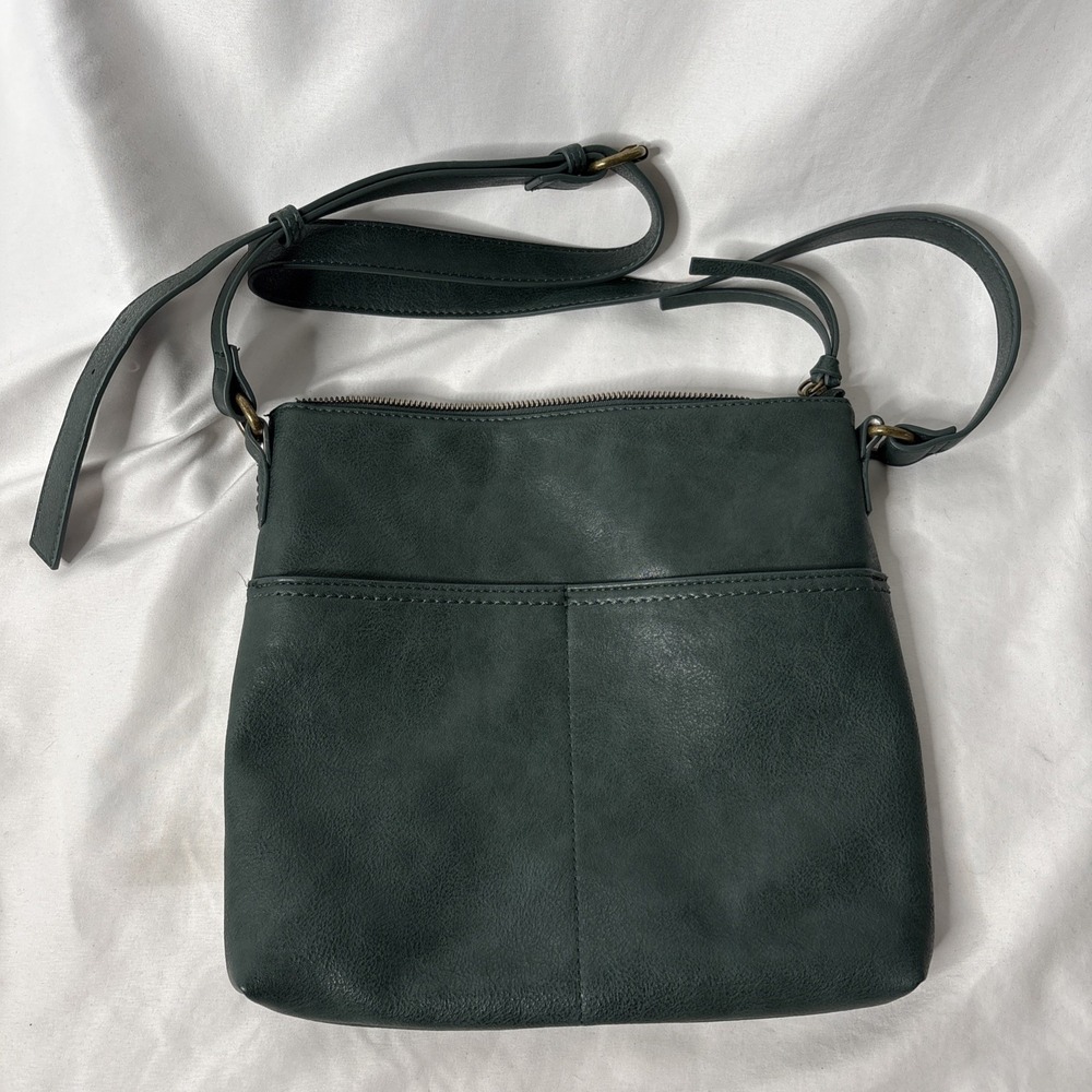 Sonoma Goods for Life Large Pocket Tote Handbag Purse Green Crossbody